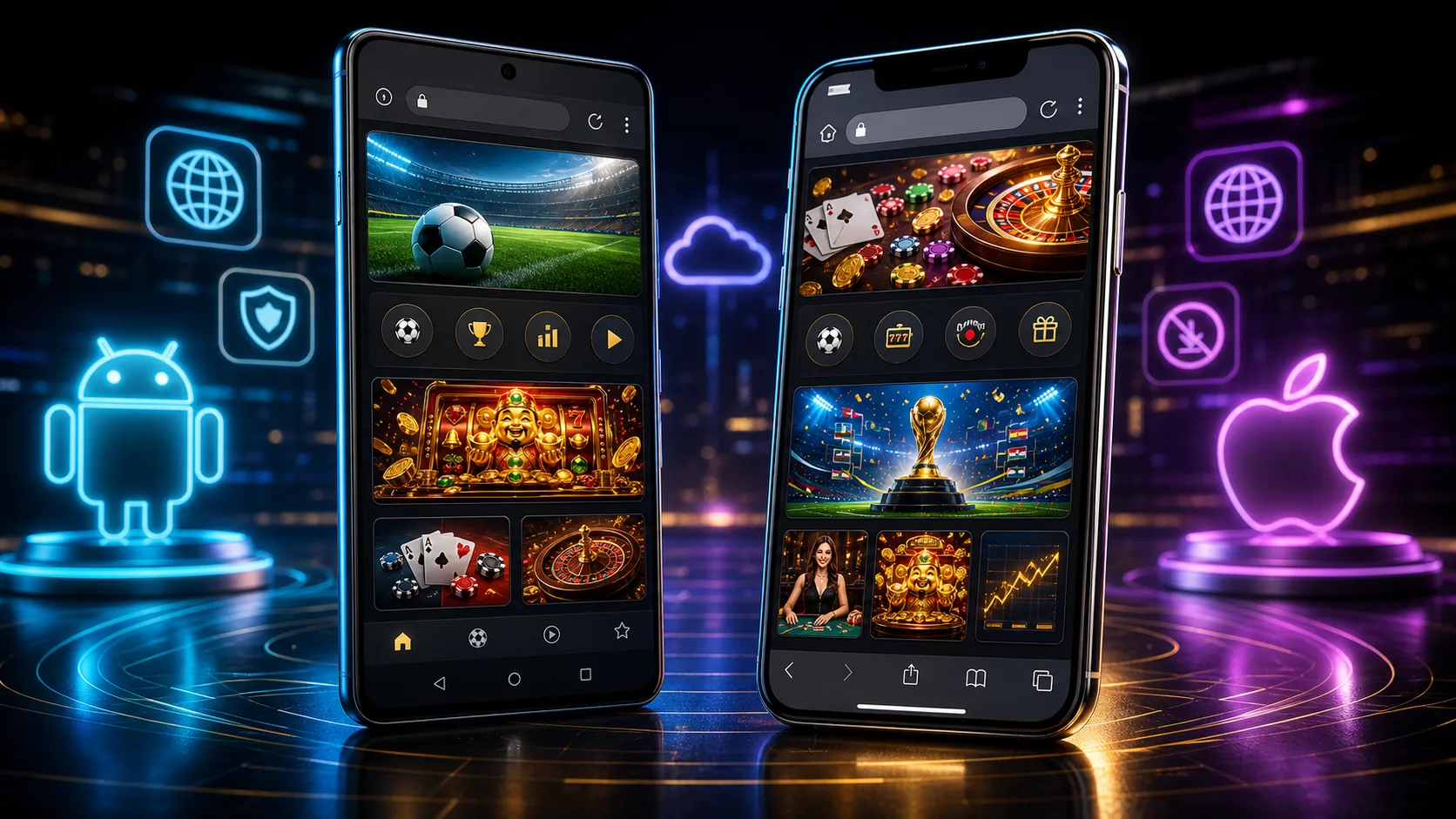 Experiência sapphirebet compatível com Android e iOS no navegador mobile